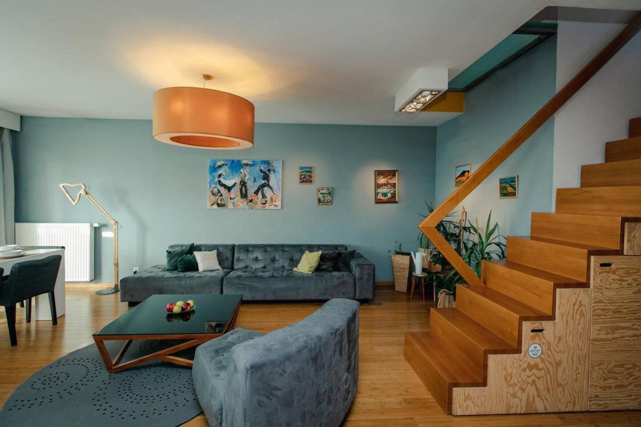 ורשה Dwupoziomowy, Rodzinny Apartament. Ochrona, Garaz. מראה חיצוני תמונה